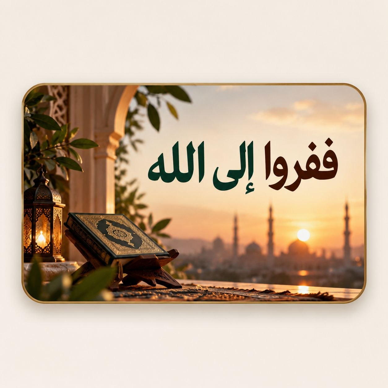 ففروا إلى الله